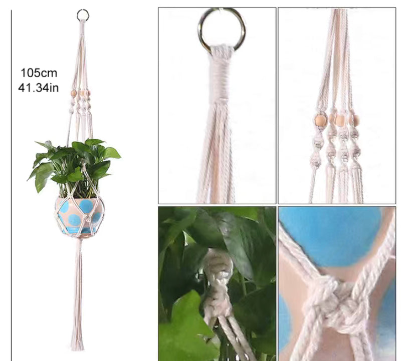1 pc. Hand-woven Hanging Flower Pot