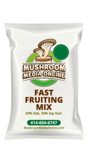 Fast Fruiting Mix 50% Hardwood + 50% Soy Hull