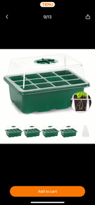 12 Cell Seed Starter Tray with Humidity Dome